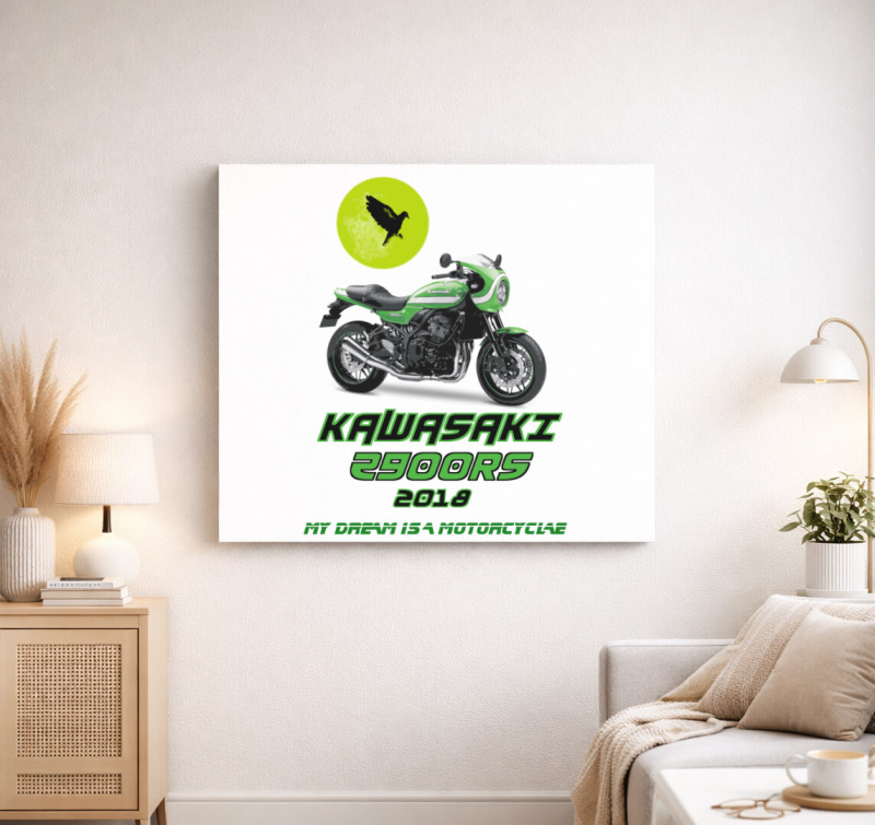 Kawasaki Z900RS 18 vászonkép — Fehér