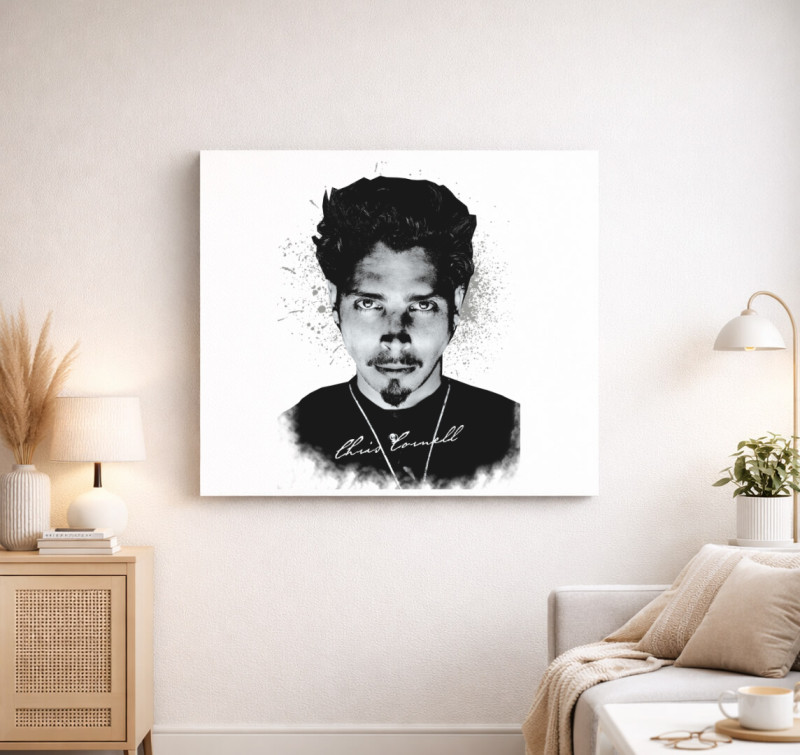 Chris Cornell vászonkép — Fehér