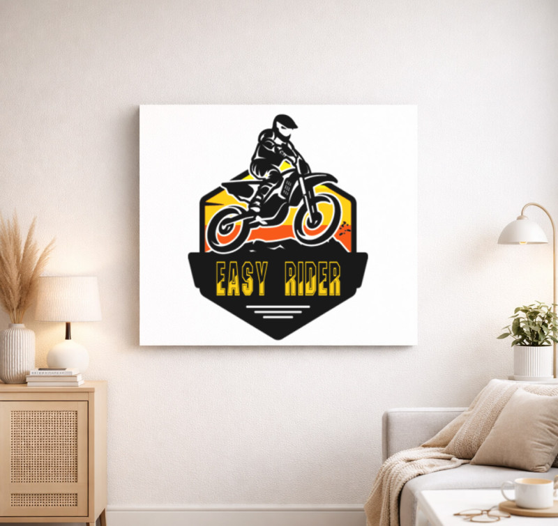 Easy Rider vászonkép — Fehér