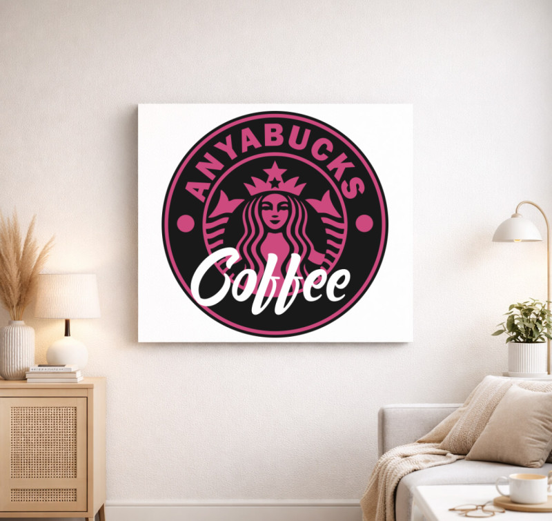 Anya Bucks coffee vászonkép — Fehér