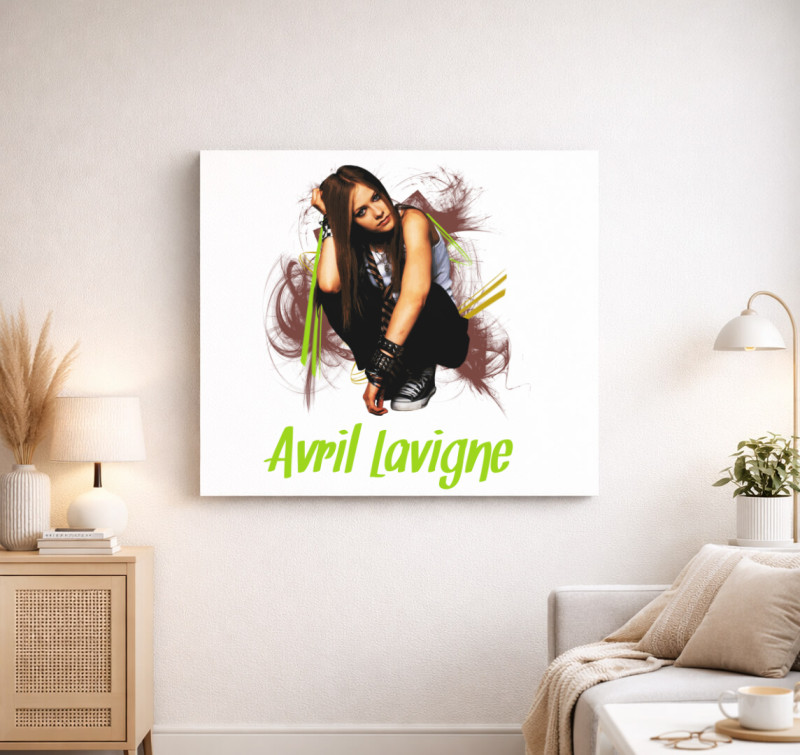 Avril lavigne 2 vászonkép — Fehér