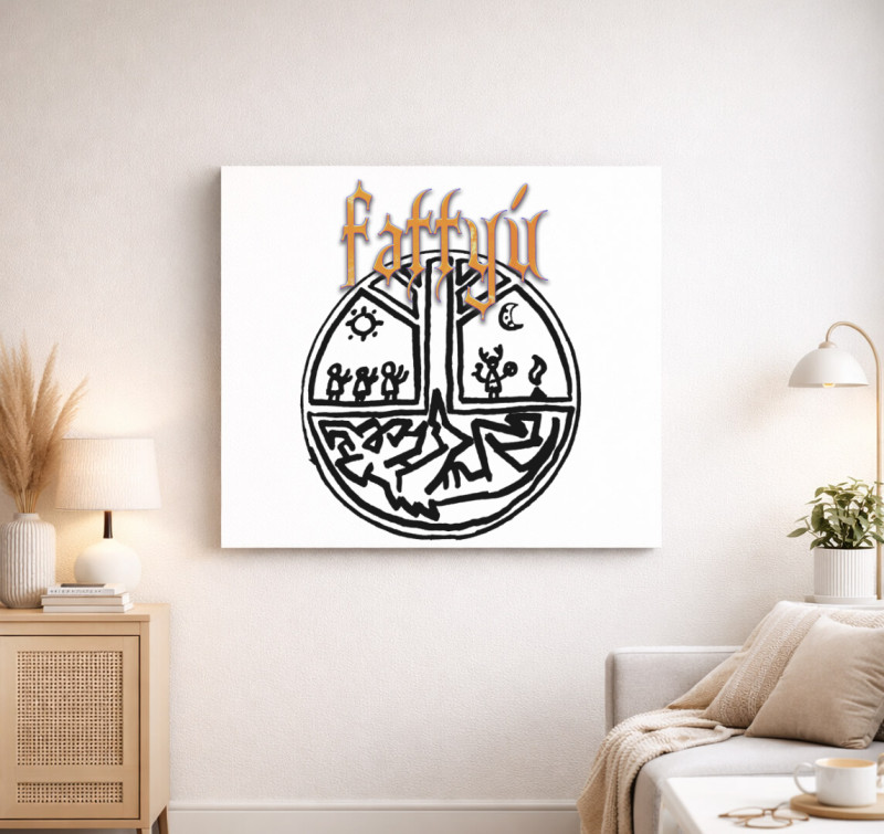 Fattyú - Hagyaték vászonkép — Fehér