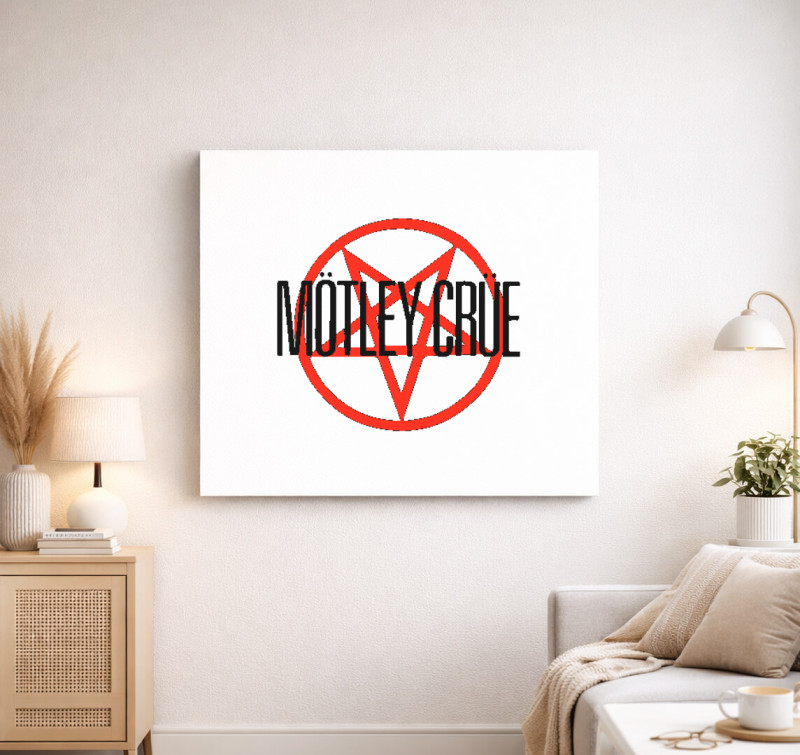 Mötley Crüe logó  vászonkép — Fehér