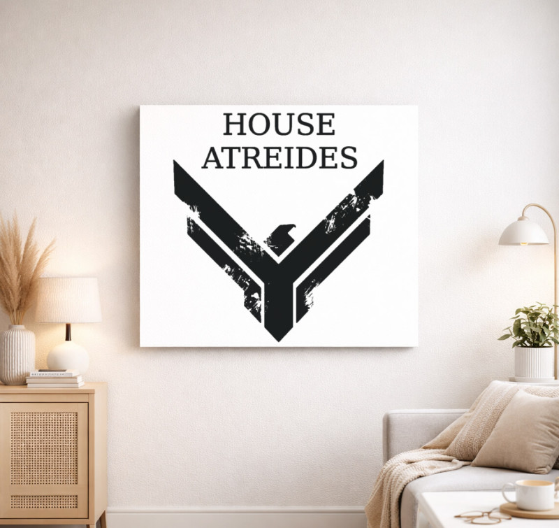 Dűne Atreides-ház vászonkép — Fehér