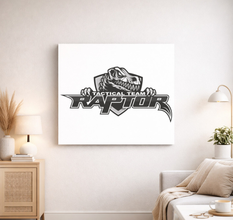 Raptor Tactical Team vászonkép — Fehér