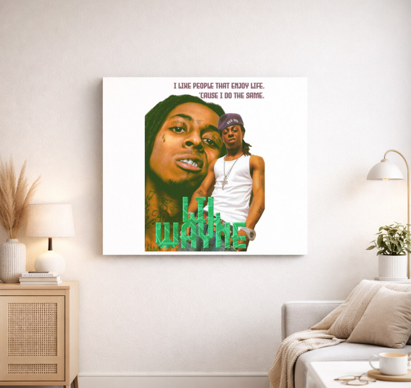 Lil Wayne vászonkép — Fehér