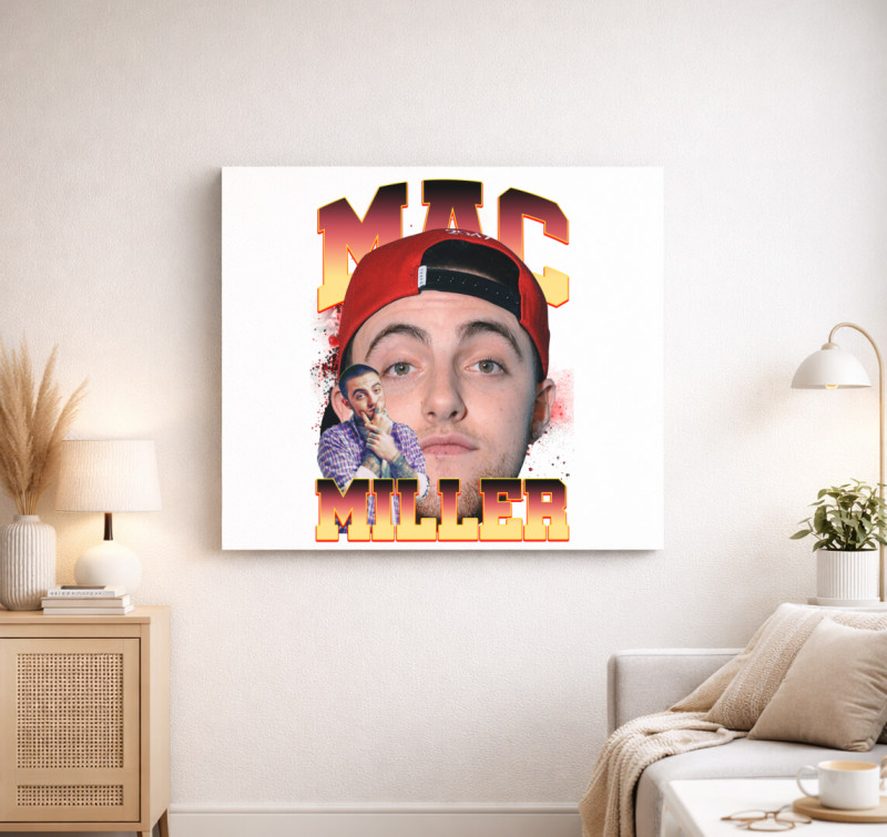 Mac Miller EZ vászonkép — Fehér