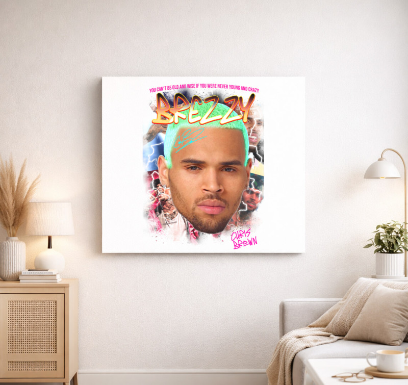 Brezzy vászonkép — Fehér