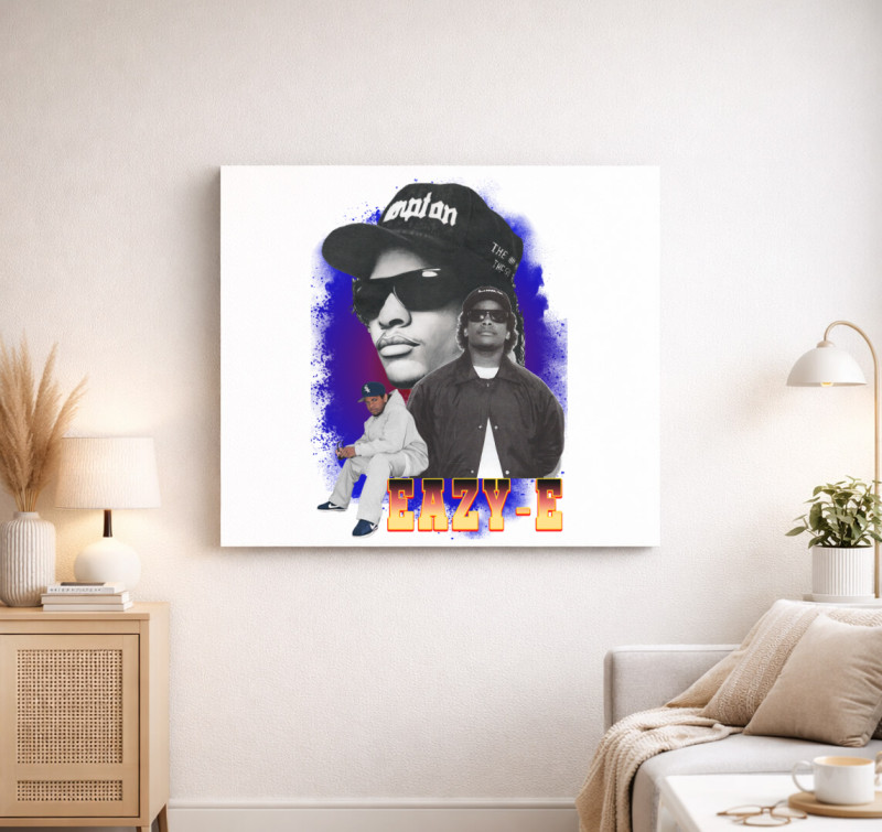 Eazy-E 2.0 vászonkép — Fehér