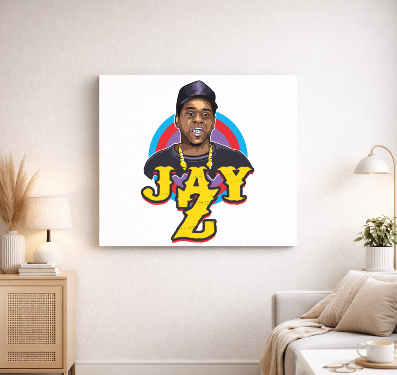 Jay Z a Rapper vászonkép — Fehér