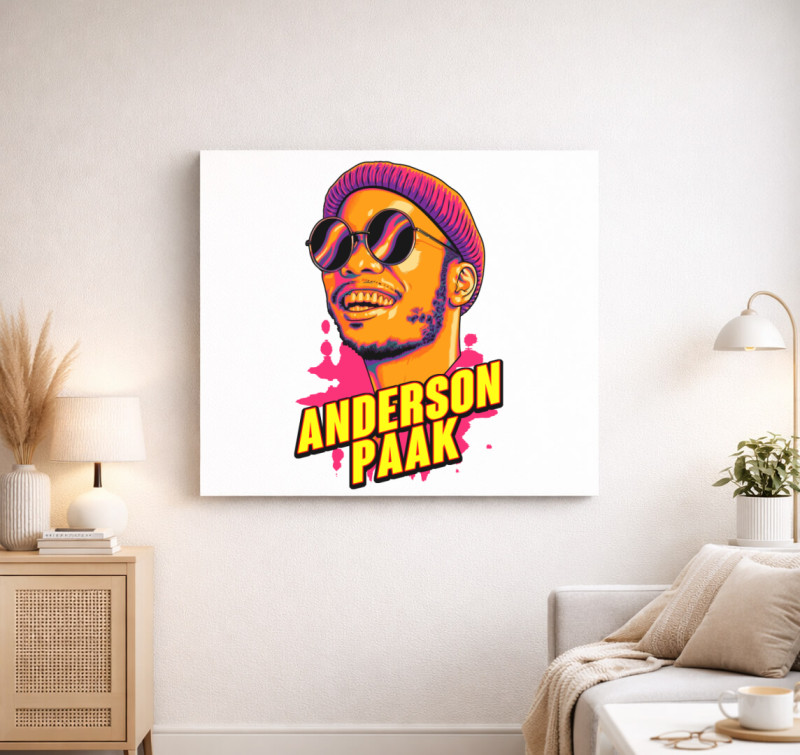 Anderson Paak vászonkép — Fehér