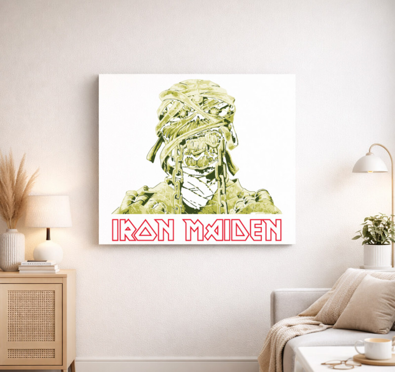 Iron Maiden Eddie Mummy vászonkép — Fehér