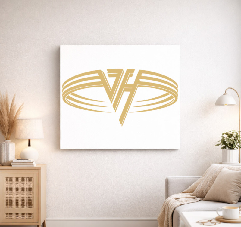 Van Halen Zenekaros vászonkép — Fehér