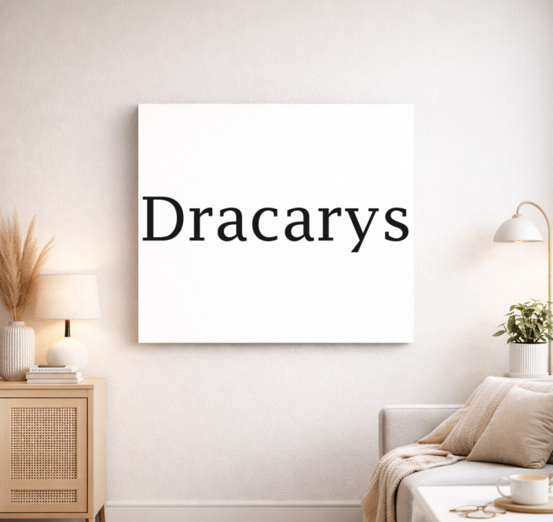 Dracarys - Trónok harca vászonkép — Fehér