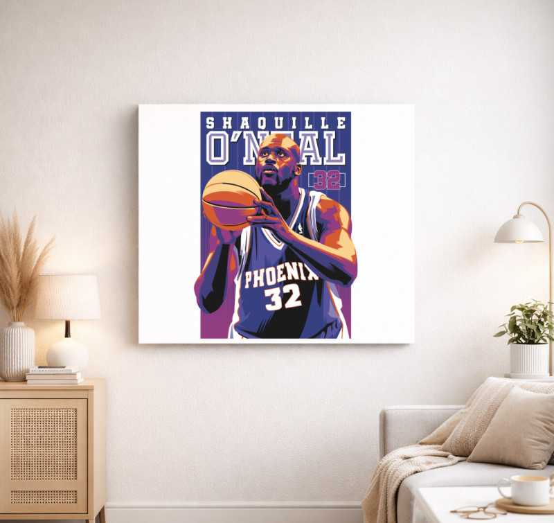 Shaquille O’Neal vászonkép — Fehér