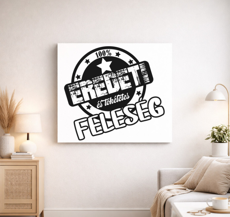 Feleség tökéletes vászonkép — Fehér