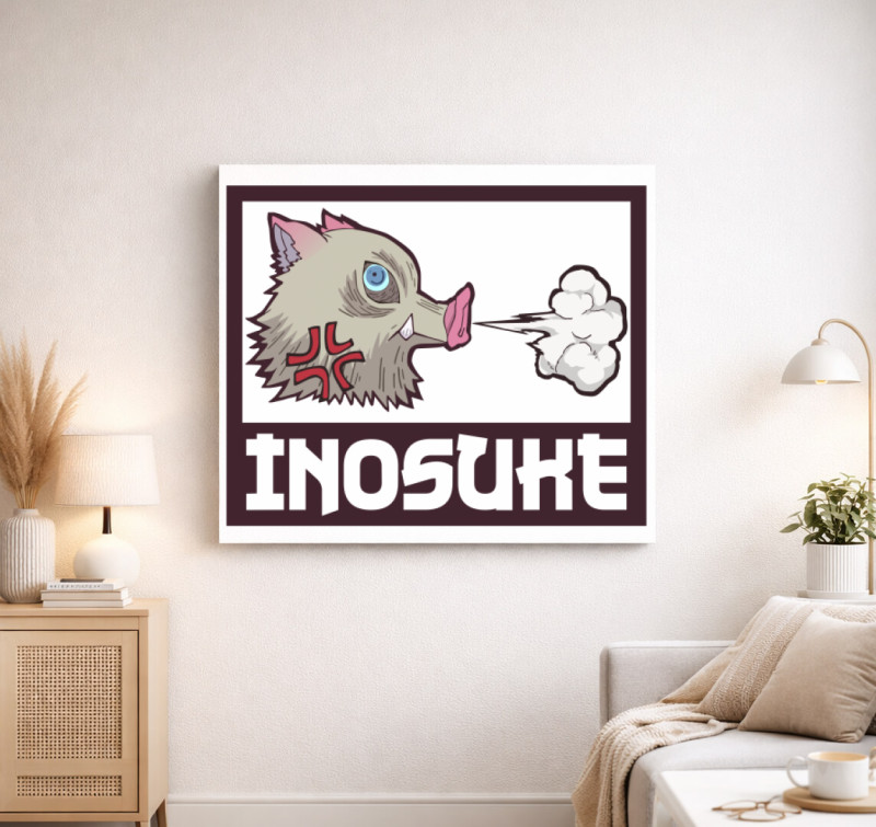 Inosuke vászonkép — Fehér