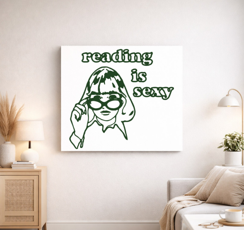 Rory Reading is sexy vászonkép — Fehér