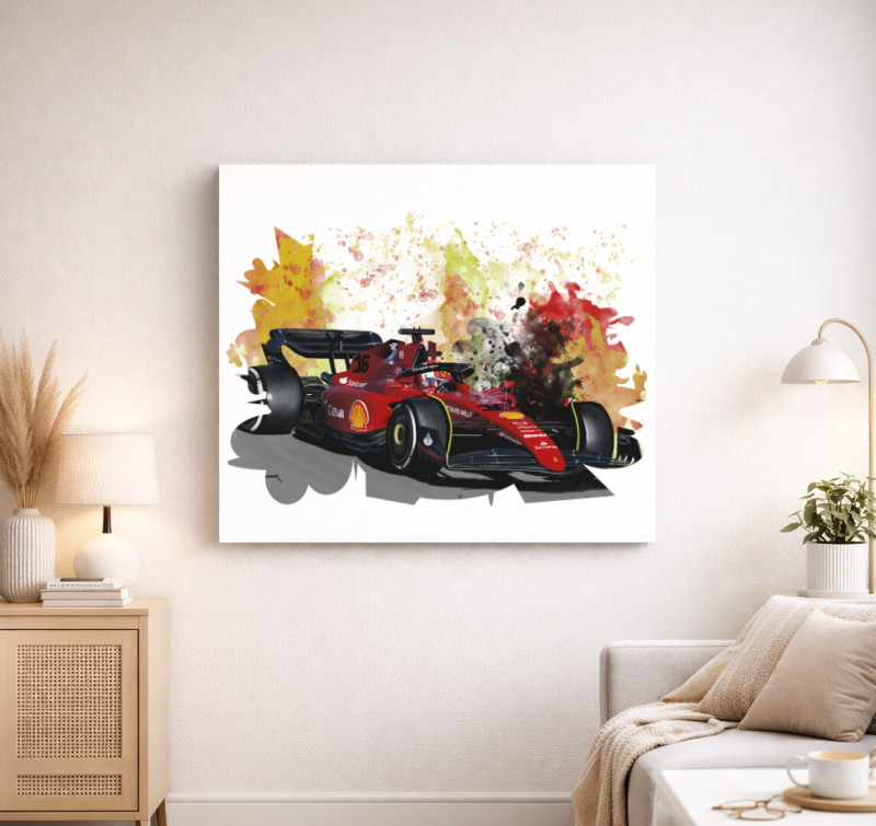 Charles Leclerc vászonkép — Fehér