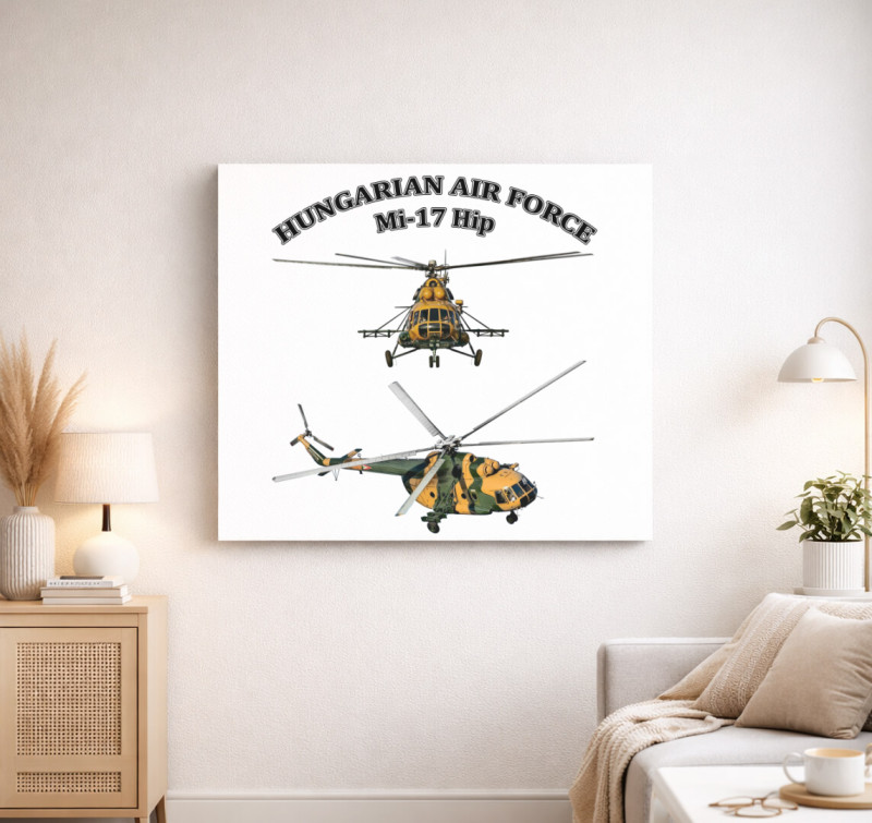 Mi-17 Hip vászonkép — Fehér