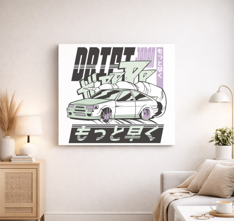 Drift vászonkép — Fehér