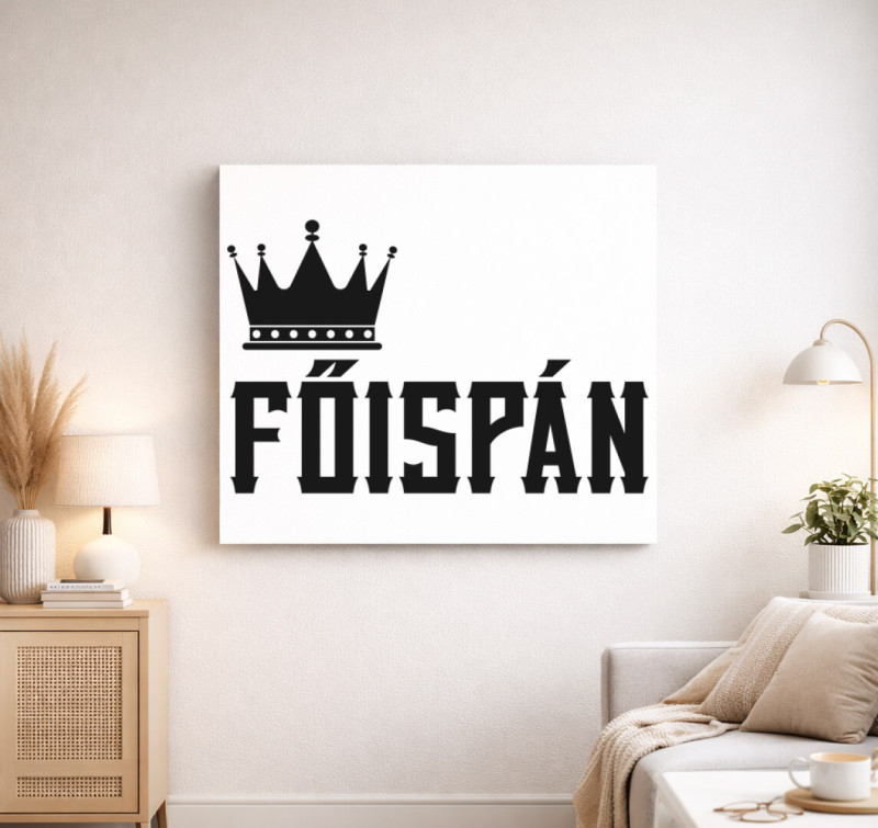 Főispán vászonkép — Fehér