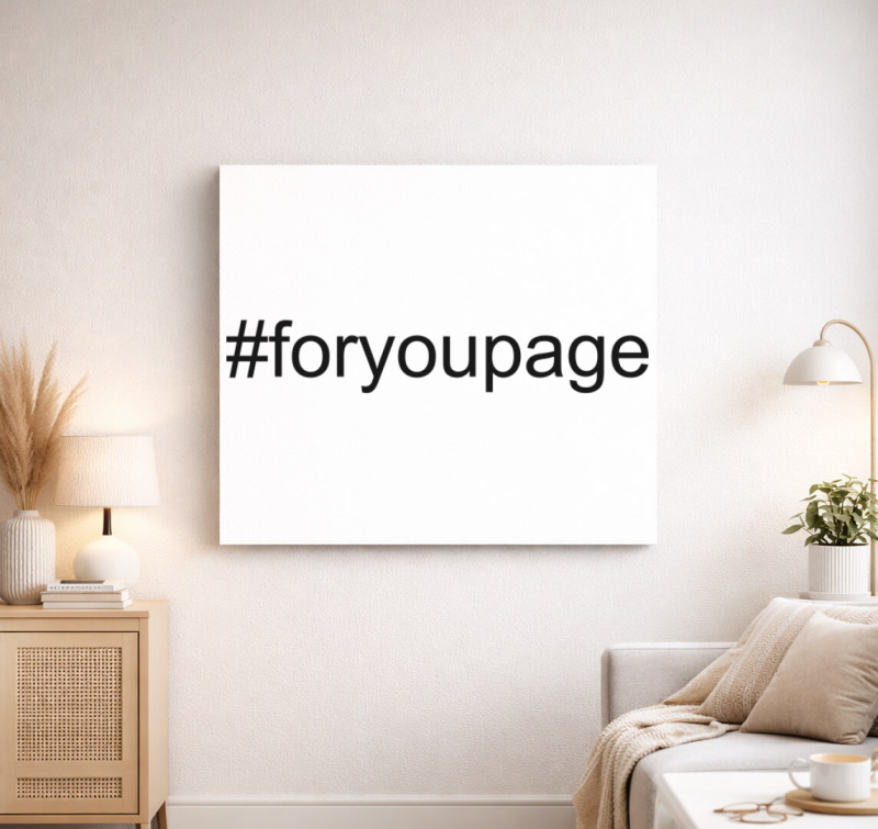Foryoupage vászonkép — Fehér
