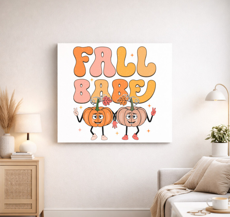 FallBabe vászonkép — Fehér
