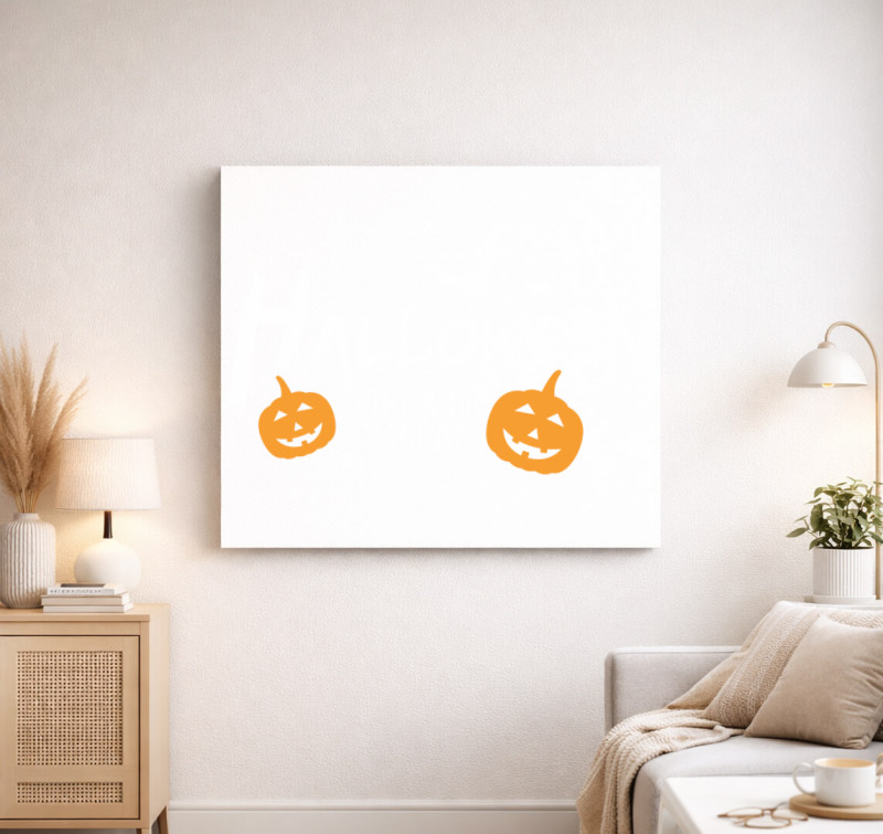 Trick or treat halloween vászonkép — Fehér