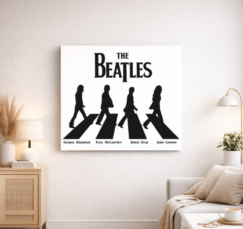 Beatles vászonkép — Fehér