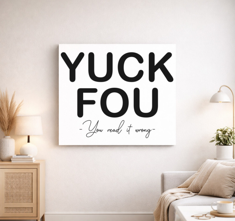 Yuck - read  vászonkép — Fehér