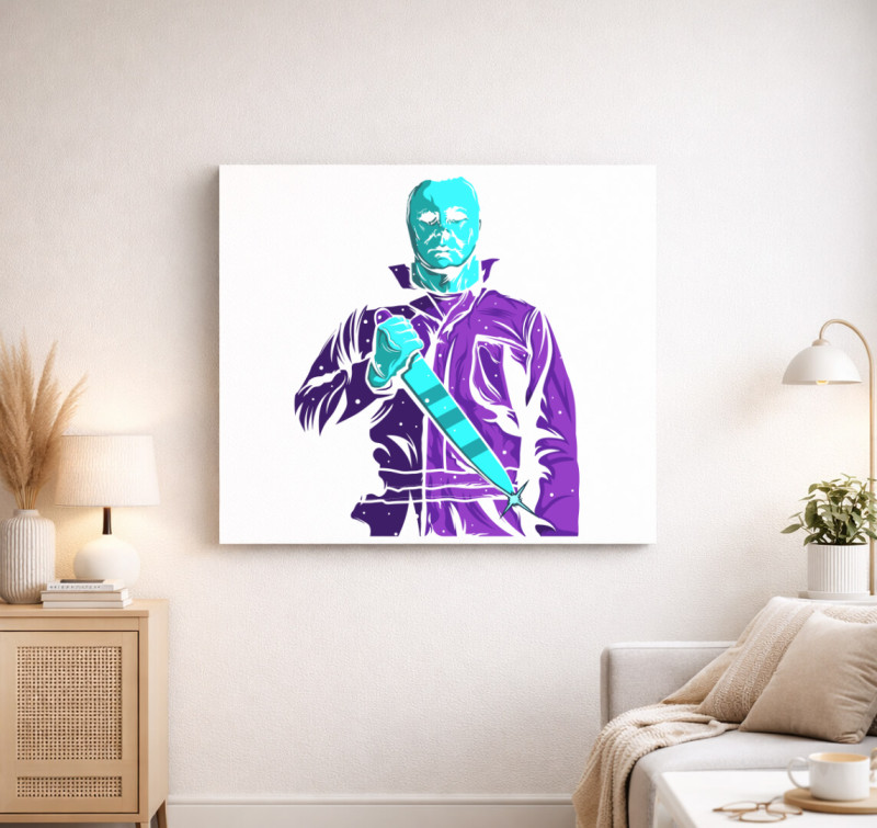 Michael Myers vászonkép — Fehér