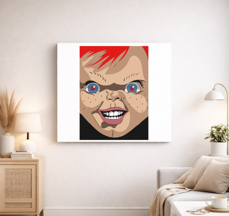Chucky vászonkép — Fehér