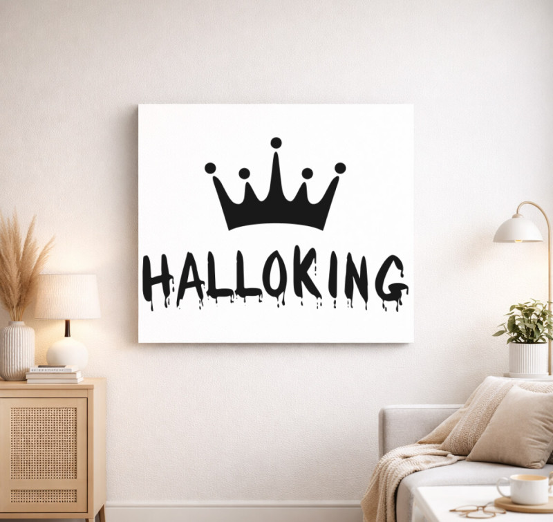 HalloKing vászonkép — Fehér