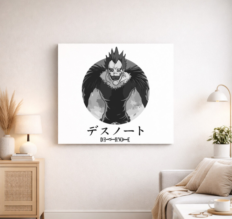Death Note feliratos vászonkép — Fehér