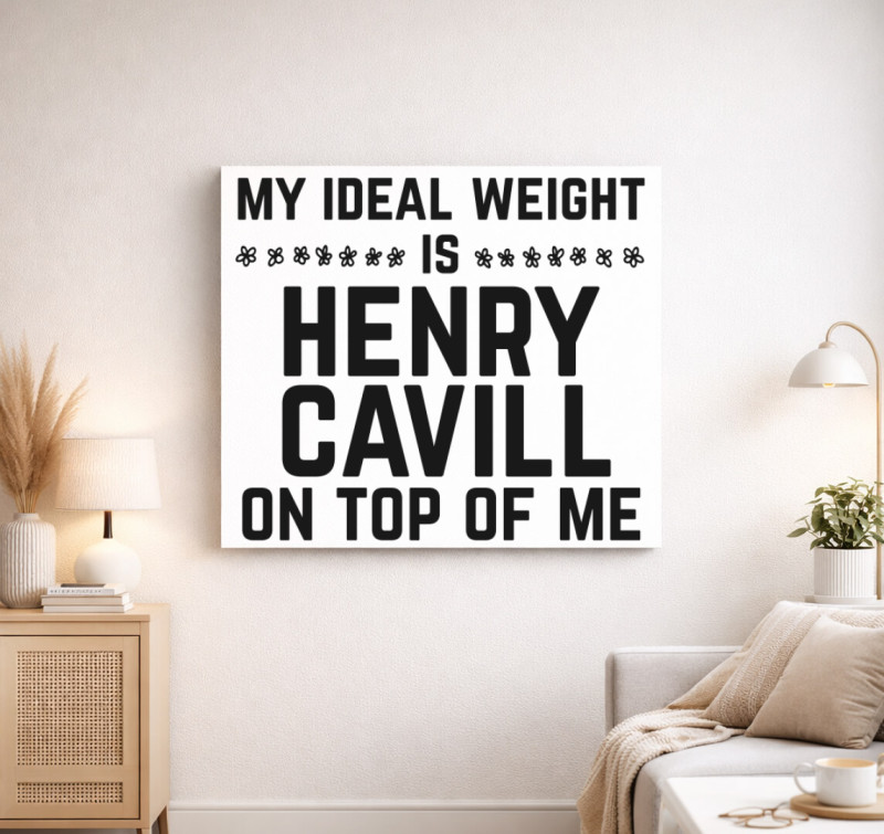 Ideal weight HC vászonkép — Fehér
