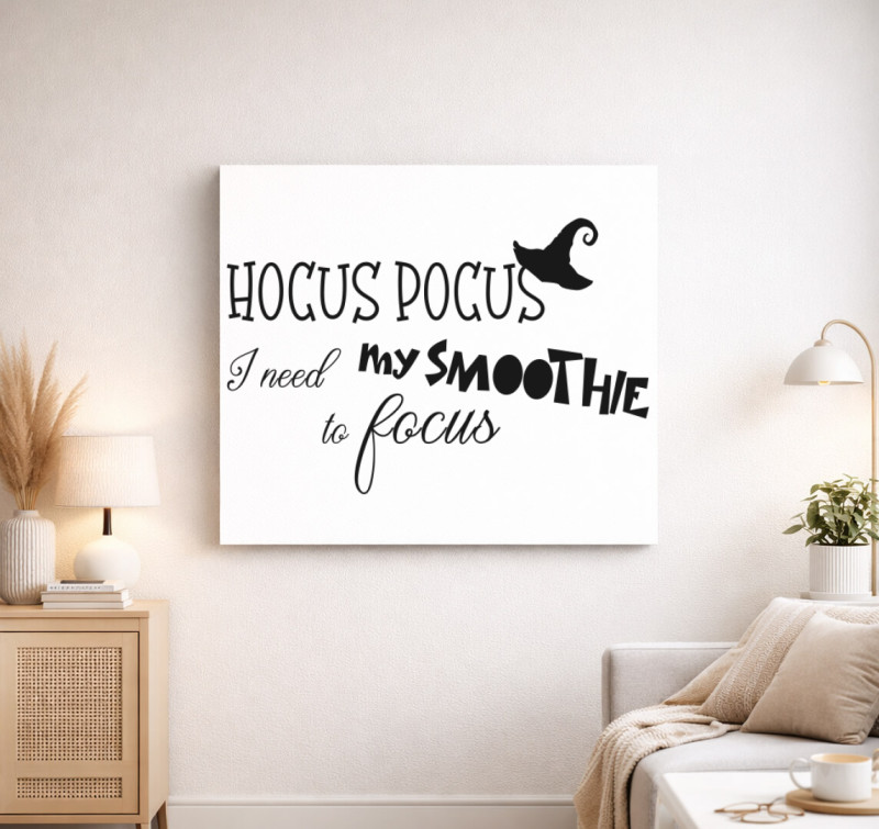 Hocus pocus smoothie vászonkép — Fehér