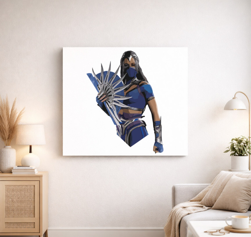 Mortal Kombat Kitana vászonkép — Fehér