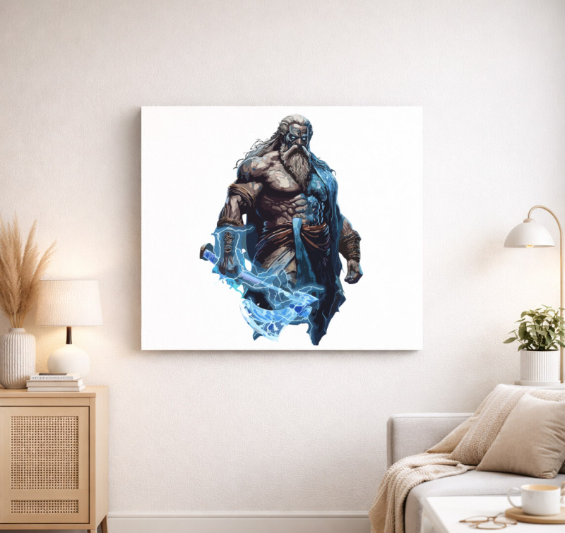Viking Art vászonkép — Fehér