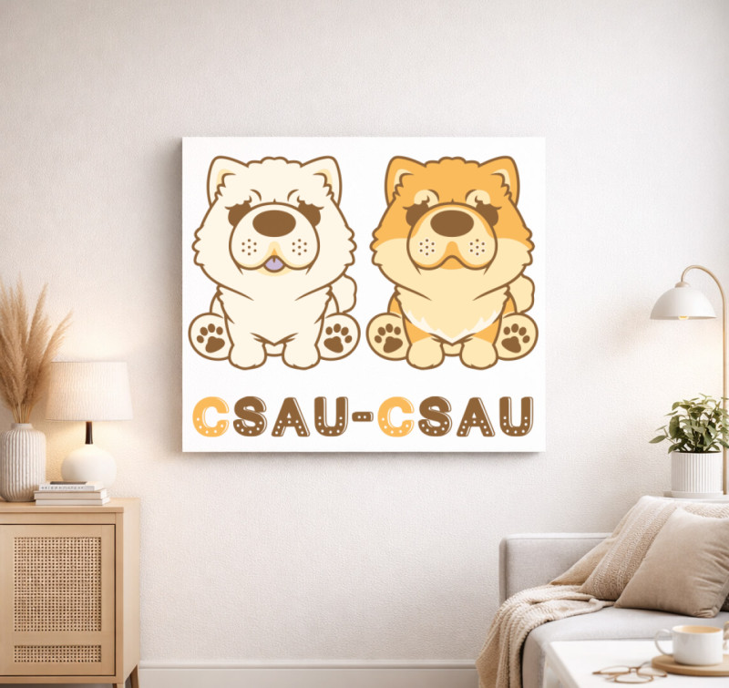 2 csaucsau vászonkép — Fehér