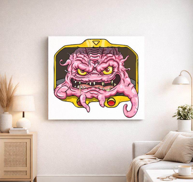 Krang vászonkép — Fehér