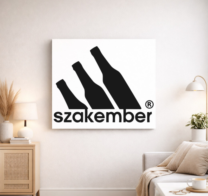 Szakember feliratú vászonkép — Fehér