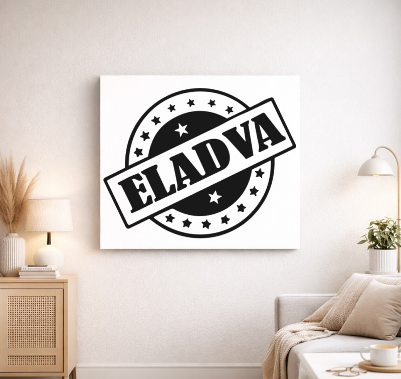 Eladva vászonkép — Fehér