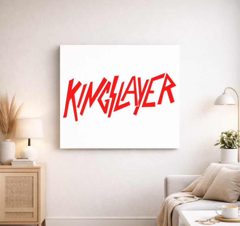 Kingslayer vászonkép — Fehér