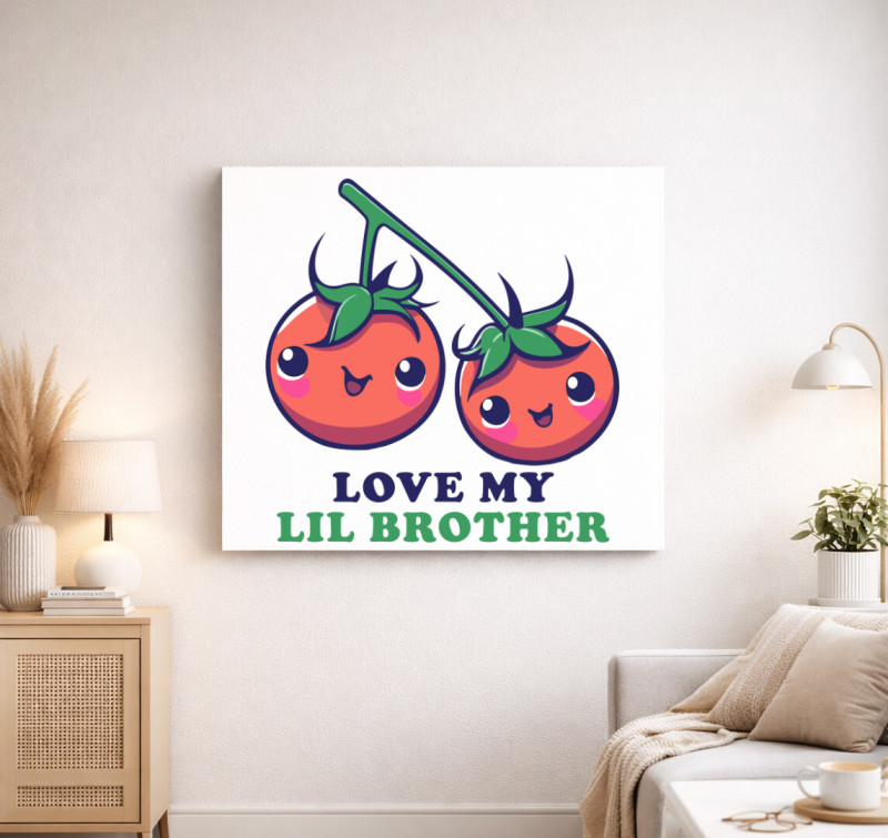 Tomato lil brother vászonkép — Fehér