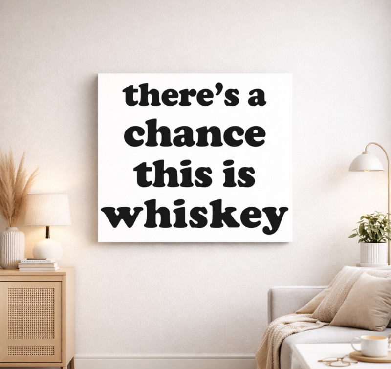 Whiskey chance vászonkép — Fehér