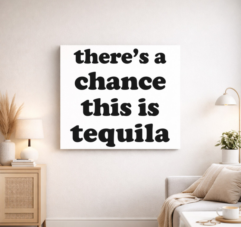 Tequila chance vászonkép — Fehér