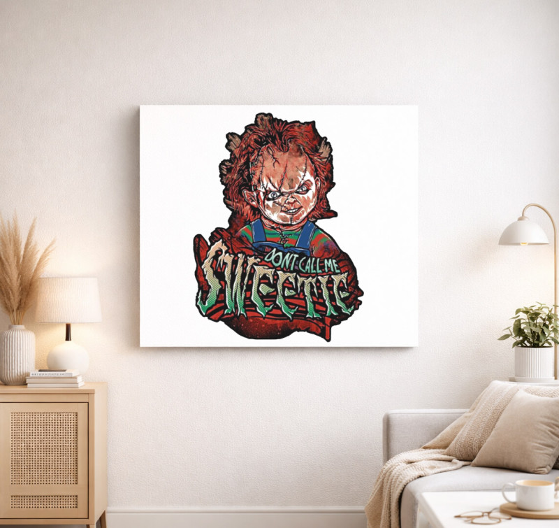 Sweet Chucky vászonkép — Fehér
