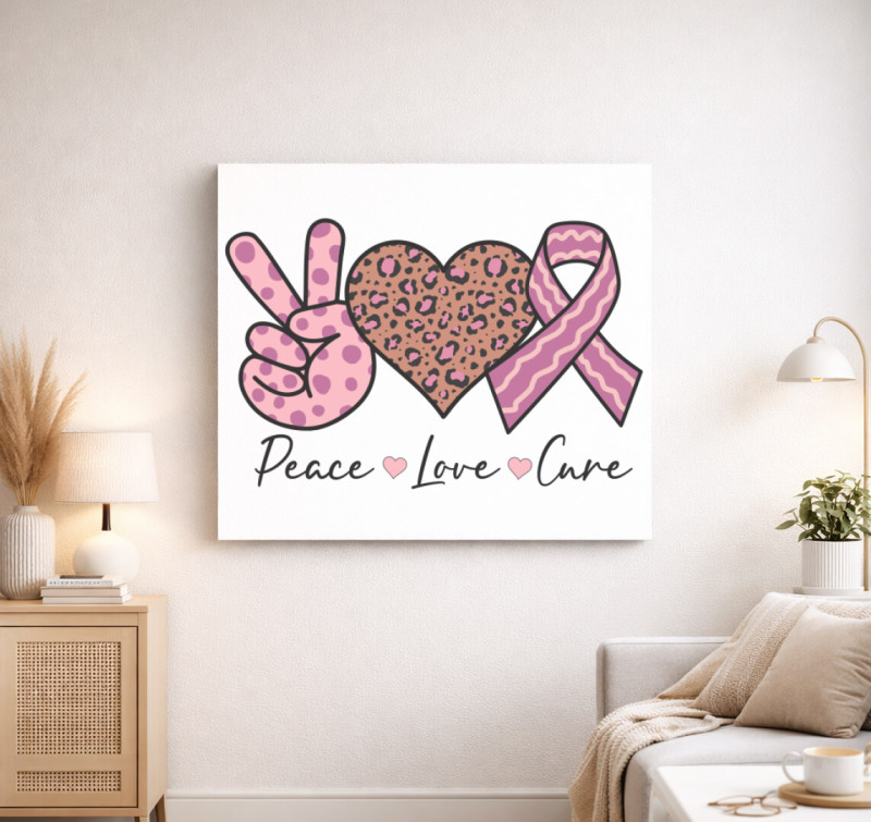 Pink is my power color vászonkép — Fehér