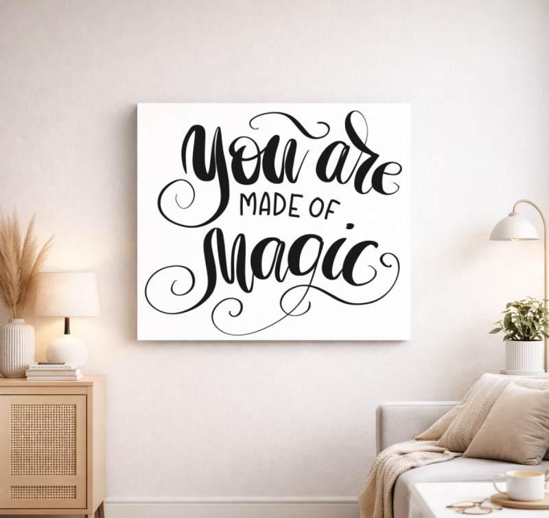 You magic vászonkép — Fehér